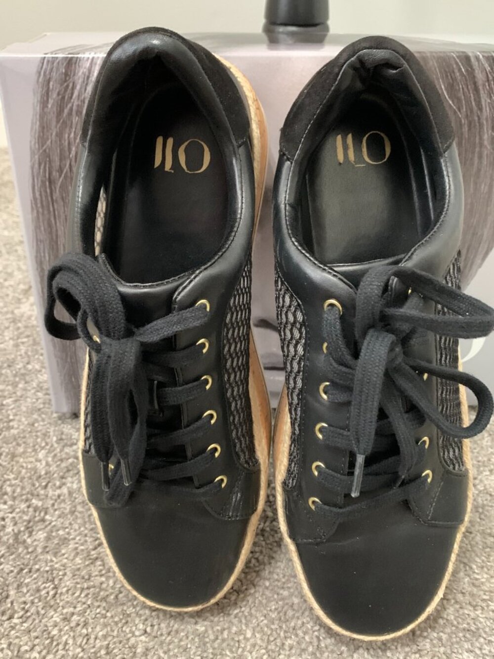 JLo Black Mesh Sneakers size 9 - Picture 3 of 8